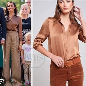 L’Agence Silk top! NWOT